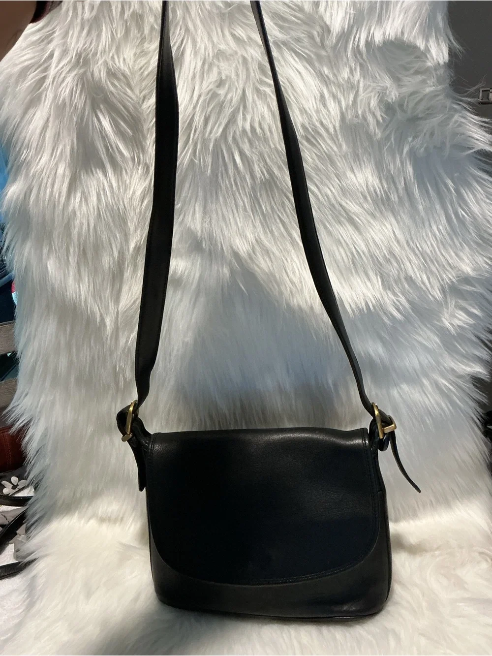 Coach Vintage Town Bag 1990s Vintage Black Leather